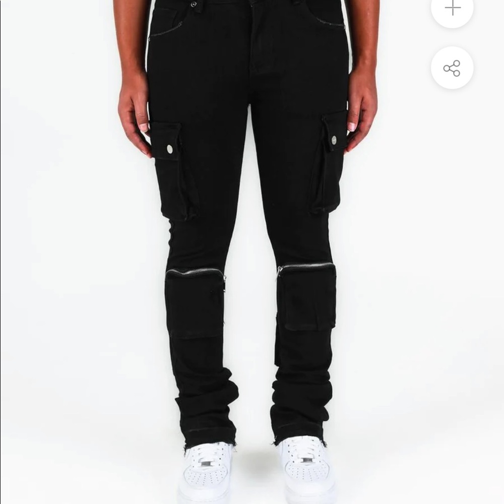 PHEELINGS NEVER LOOK BACK CARGO STACK DENIM (BLACK)